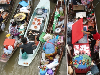 Floating Market in Thailand