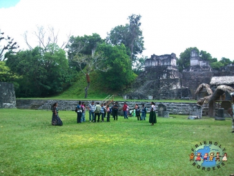 Indigenous People of Maya Descent in Tikal, Guatemala