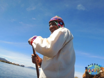 Boatman of Uros Island